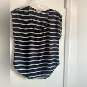 Black striped tunic
